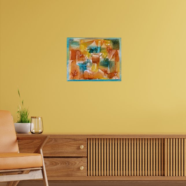 Paul Klee, Fasad Brun-Grön, Poster (Vardagsrum 2)