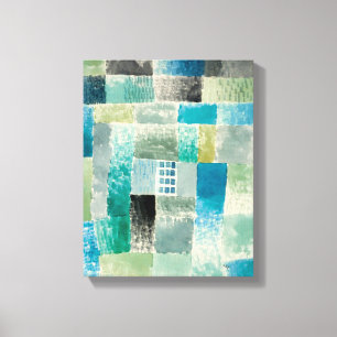 Paul Klee, First House in a Settlement - Fine Art Canvastryck