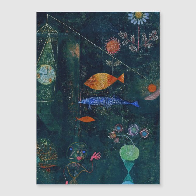 Paul Klee Fish Magic Abstrakt Målning Grafisk Kons (Framsida)