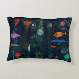 Paul Klee Fish Magic Abstrakt Målning Grafisk Kons Prydnadskudde