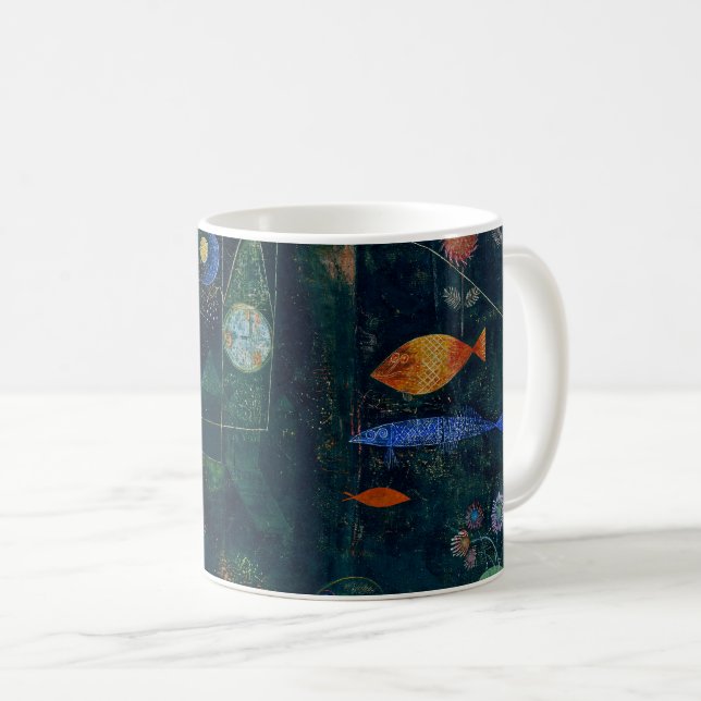 Paul Klee Fish Magic Abstrakt Painting Graphic Art Kaffemugg (Framsida höger)