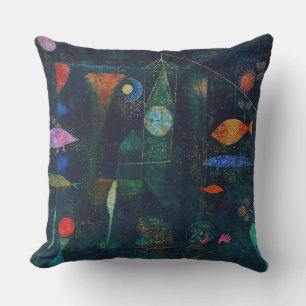 Paul Klee Fish Magic Abstrakt Painting Graphic Art Kudde