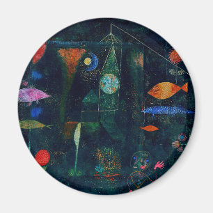 Paul Klee Fish Magic Abstrakt Painting Graphic Art Magnet