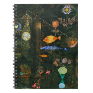 Paul Klee Fish Magic Abstrakt Surrealistisk Konst Anteckningsbok