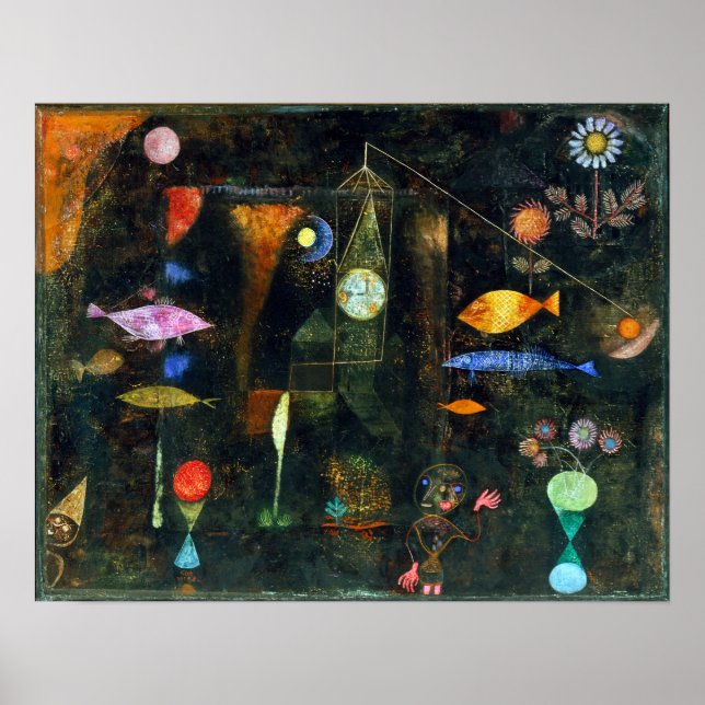 Paul Klee Fish Magic Poster (Framsidan)