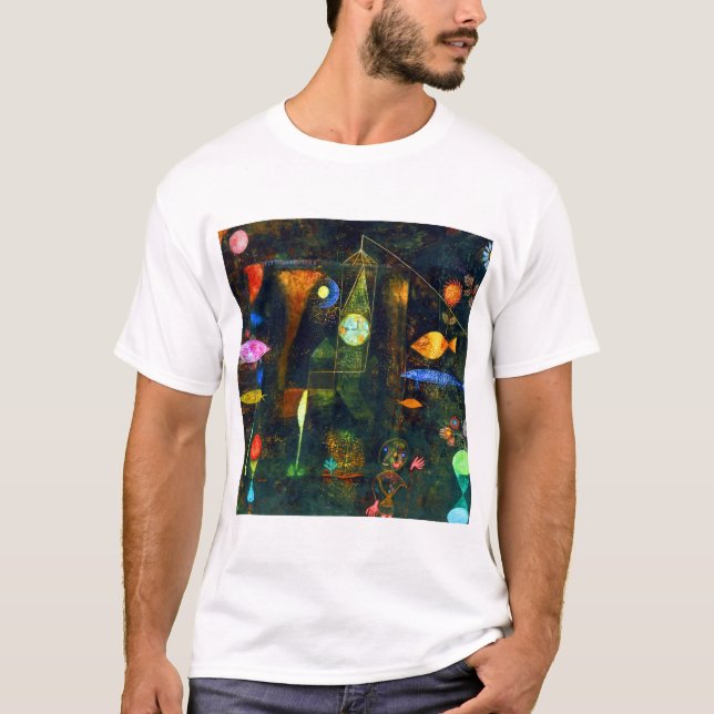 Paul Klee Fish Magic T Shirt (Framsida)