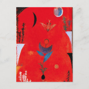 Paul Klee Flower Myth Postcard Vykort