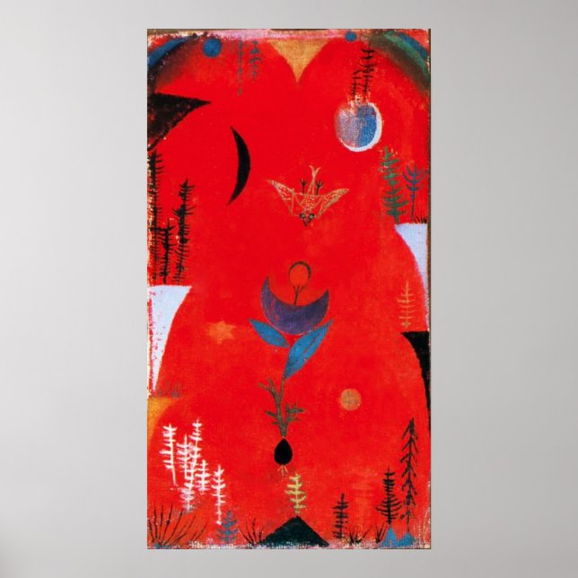 Paul Klee Flower Myth Poster (Framsidan)