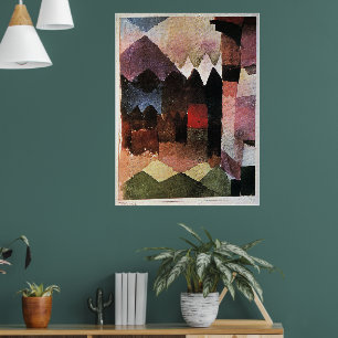 Paul Klee - Föhn i Marcs trädgård, Poster