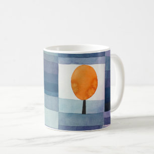 Paul Klee Förebud om Höstblå Modern Abstrakt Kaffemugg