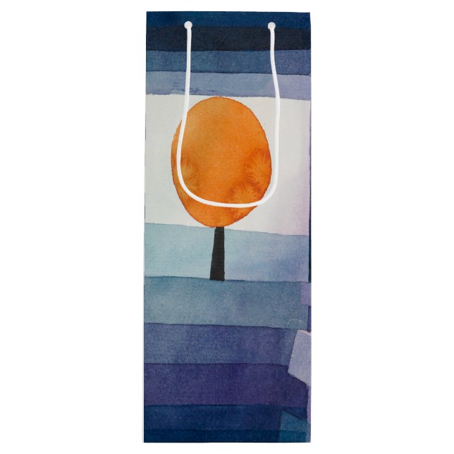 Paul Klee Förebud om höstens blå moderna abstrakt (Framsidan)