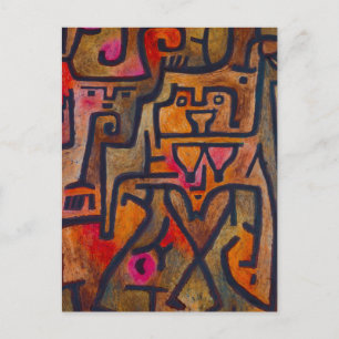 Paul Klee Forest Witch Postcard Vykort