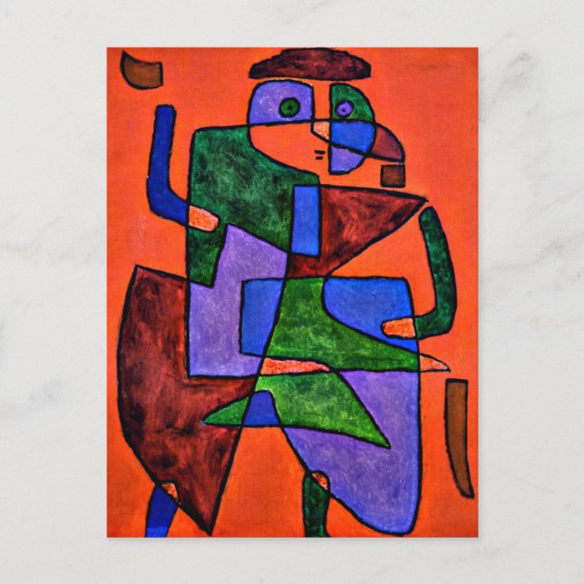 Paul Klee, Framtidens man, Vykort (Framsida)