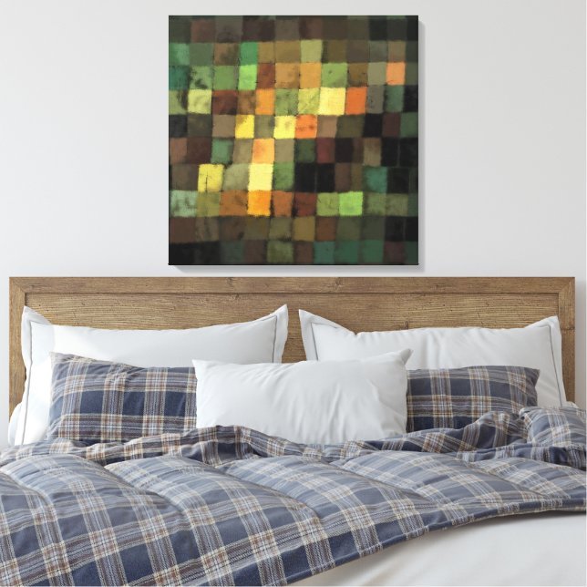 Paul Klee gammal klang Canvastryck (Insitu (sovrum))
