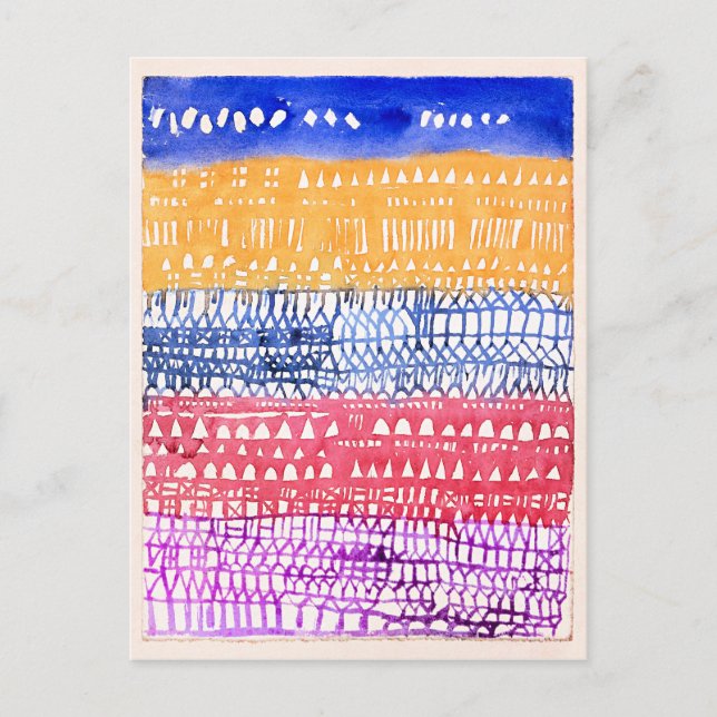 Paul Klee - Gammal Stad,  Vykort (Framsida)