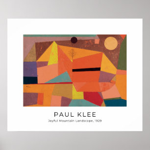 Paul Klee, Glatta bergslandskapet - fin konst Poster