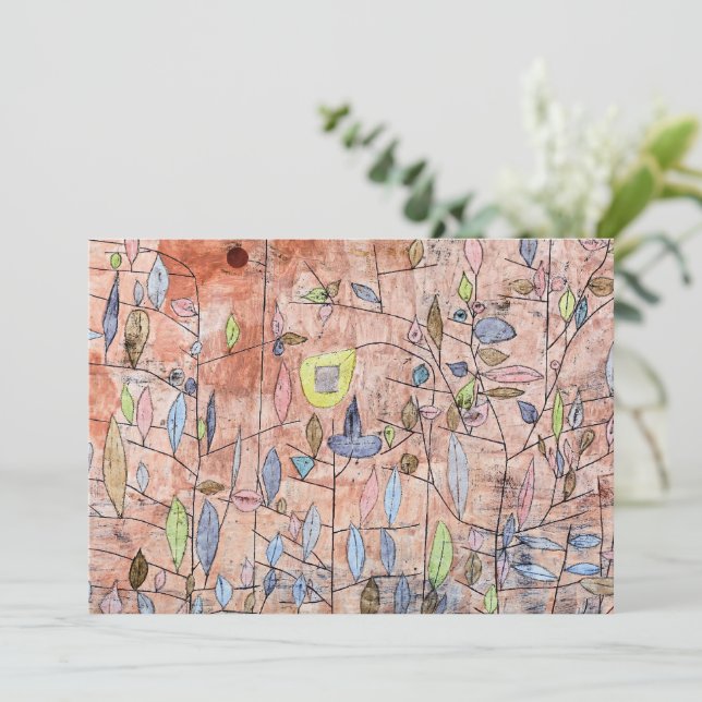 Paul Klee - Gles lövverk Anteckningskort (Stående Fram)