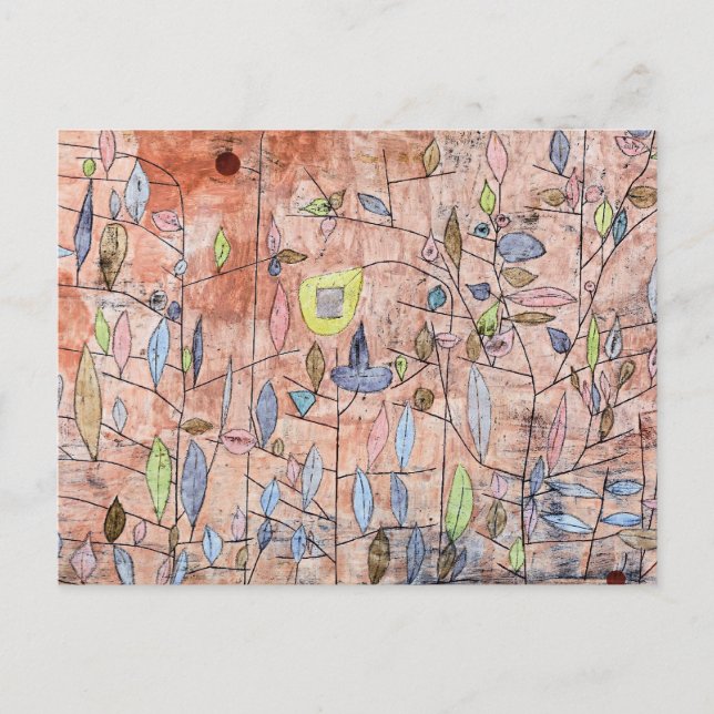 Paul Klee - Gles lövverk Vykort (Framsida)