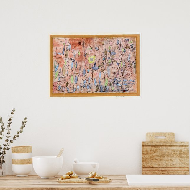 Paul Klee, Glesst lövverk, Poster (Kök)