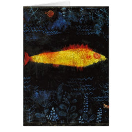 Paul Klee, Goldfish Vintage Watercolor Art Hälsningskort