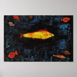 Paul Klee, Goldfish Vintage Watercolor Art Poster