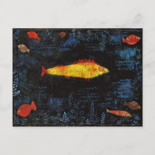 Paul Klee, Goldfish Vintage Watercolor Art Vykort