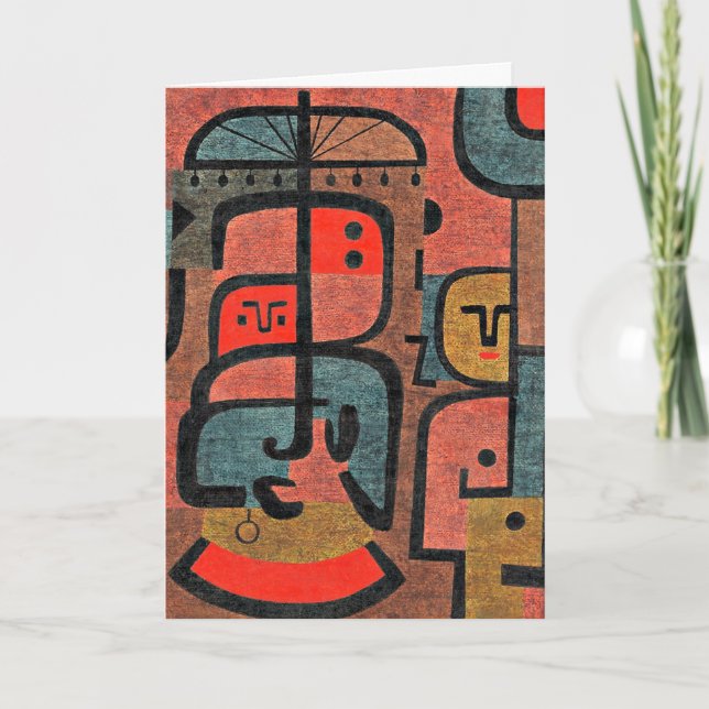 Paul Klee-grafik, exotik Kort (Framsida)