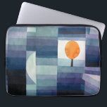 Paul Klee Harbinger från hösten. Blå geometrisk ko Laptop Fodral<br><div class="desc">Paul Klee "The Harbinger of Autumn" laptop sleeve. Geometrisk vintage av vattenfärgsblå natur.</div>