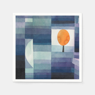 Paul Klee Harbinger från hösten. Geometriskt blåfa Pappersservett