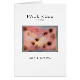 Paul Klee, Hardy Plants (1934) - Fine Art Card OBS Kort