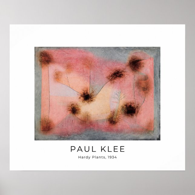 Paul Klee, Hardy Plants (1934) - Fine Art Poster (Framsidan)