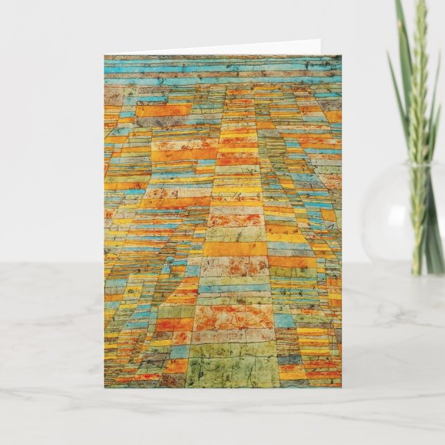 Paul Klee Highways and Byways Greeting Card Kort (Framsida)