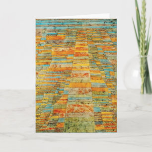 Paul Klee Highways and Byways Greeting Card Kort