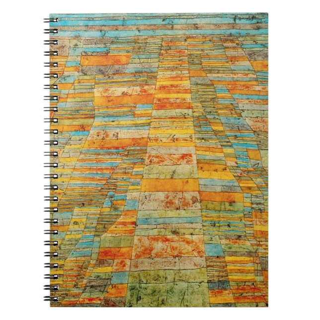 Paul Klee Highways and Byways Notebook Anteckningsbok Med Spiral (Framsidan)