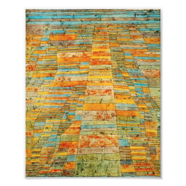 Paul Klee Highways and Byways Photo Print Fototryck (Framsidan)