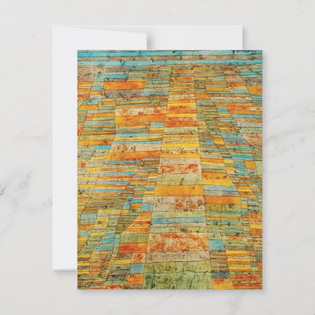 Paul Klee huvudväg- och Bywaysinbjudningar Inbjudningar (Framsida)