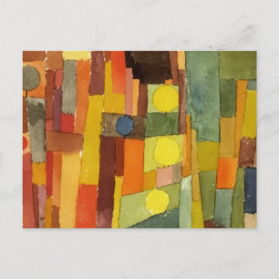 Paul Klee i Kairouans stil Akvarell konst Vykort