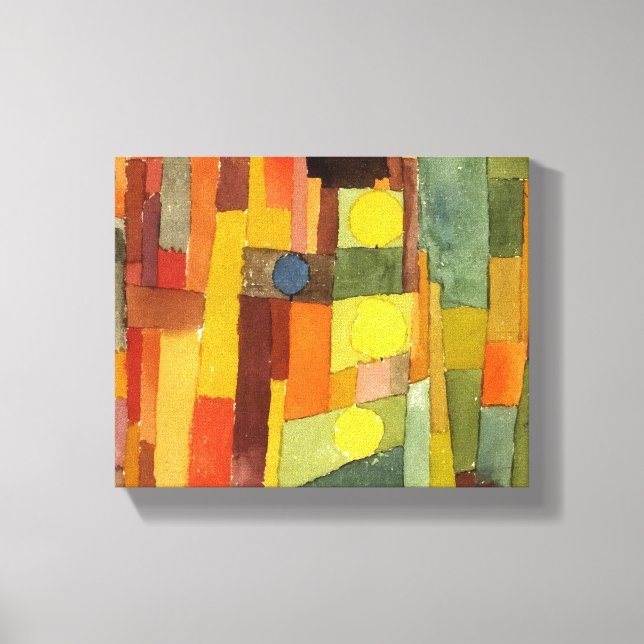 Paul Klee i Stil i Kairouan Watercolor Art Canvastryck (Framsida)