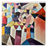 Paul Klee, Insight into a City, Kakelplatta<br><div class="desc">Insight into a City,  popular painting by Paul Klee.</div>