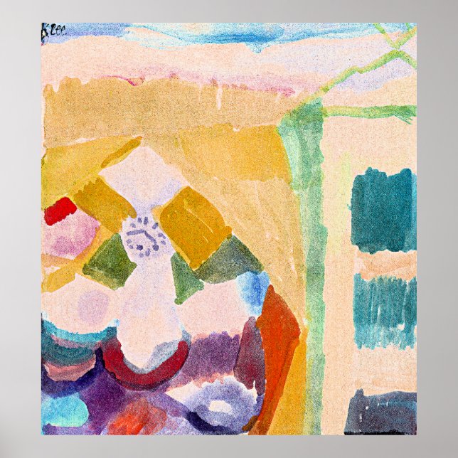 Paul Klee - Interior with the Clock Poster (Framsidan)