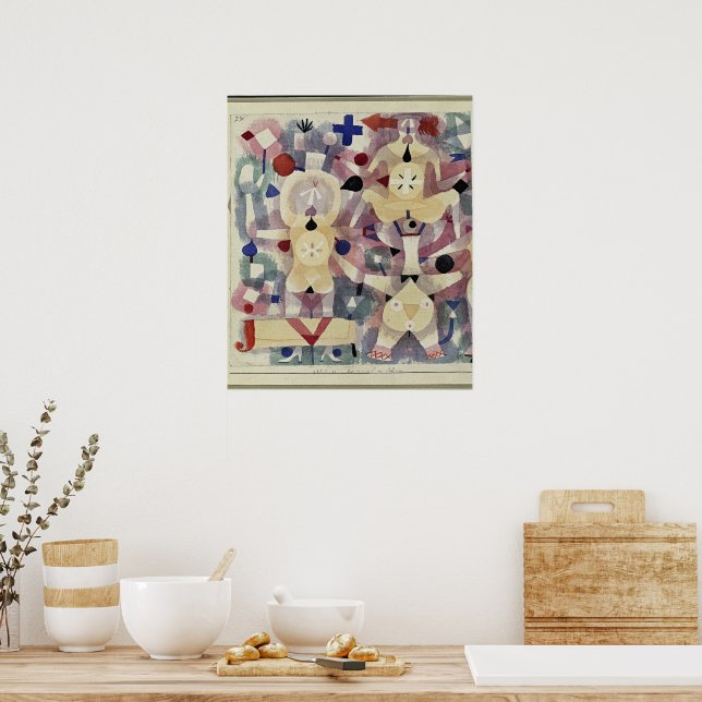 Paul Klee, Karneval i snö, Poster (Kök)