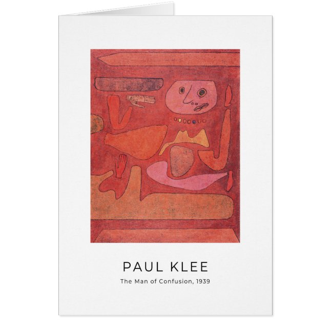 Paul Klee, Konfusionsmannen - konstkort OBS Kort (Framsidan)