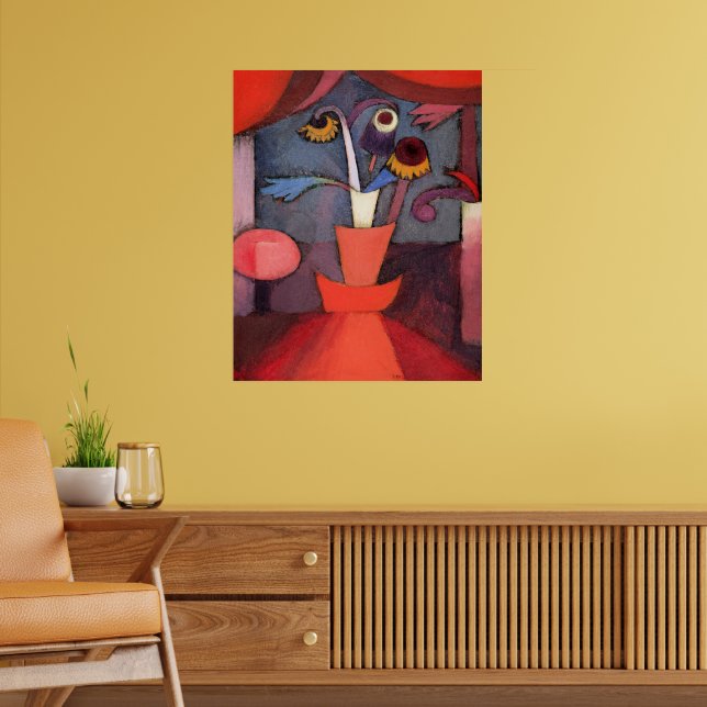 Paul Klee konstverk, Höstblomma, Poster (Vardagsrum 2)