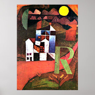Paul Klee-konstverk, Villa R Poster