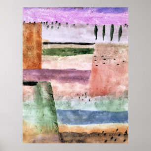 Paul Klee, Landskap med popplar, Poster