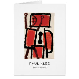 Paul Klee, Locksmith (1940) - Fine Art Card OBS Kort