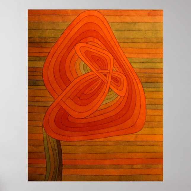 Paul Klee Lonely Flower Poster (Framsidan)