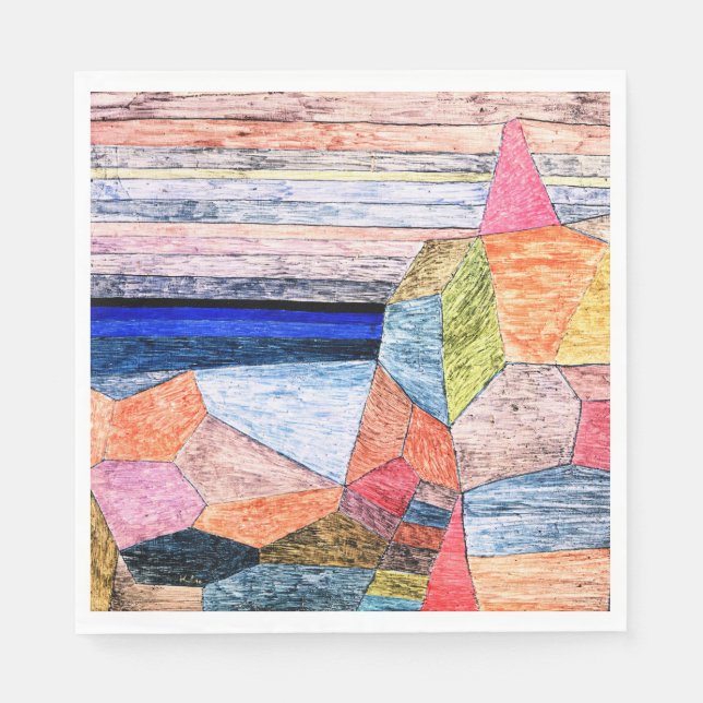 Paul Klee-målning, Promontorio Ph, Pappersservett (Framsidan)