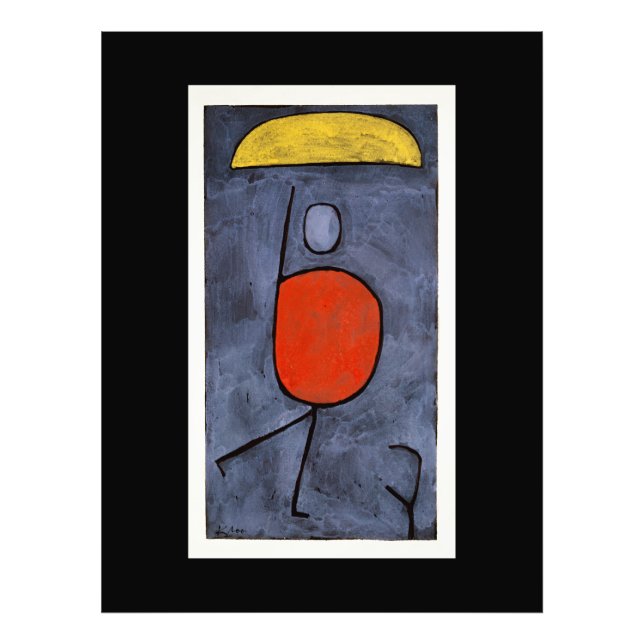 Paul Klee - Med paraply Fototryck (Framsidan)