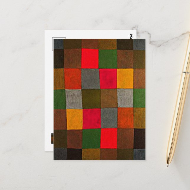 Paul Klee, New Harmony, Vykort (Fram/Back In Situ)